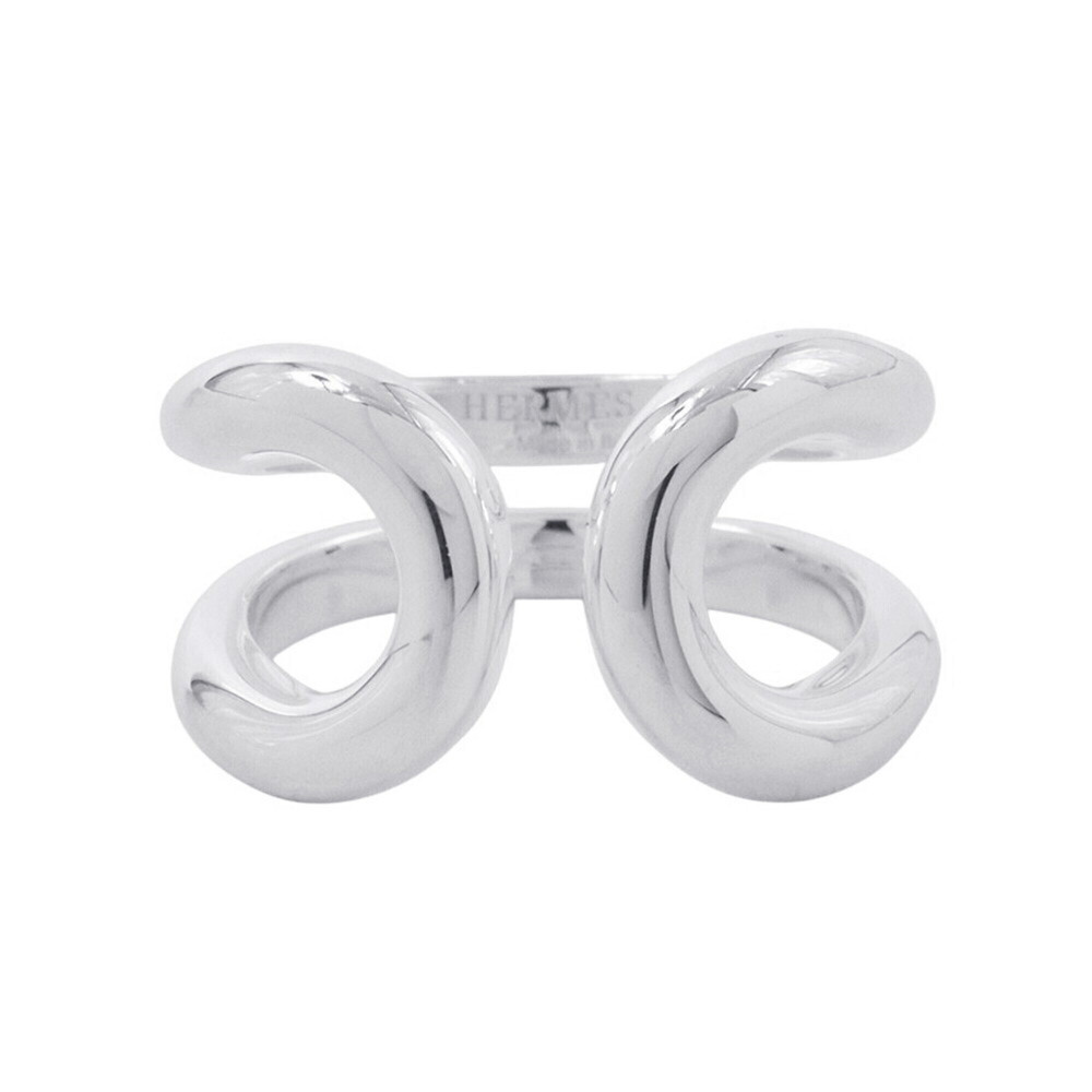 Hermes Lima PM ring, SV925 silver, ring size 52. HERMES